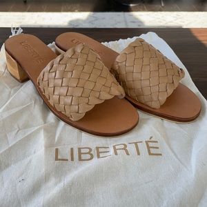Liberté woven sandals - cream. Never been worn